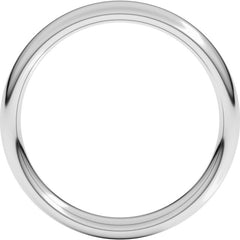 Platinum 4 mm Comfort-Fit European-Style Band Size 8.5