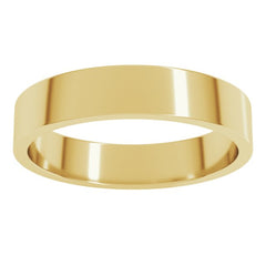 10K Yellow Gold 4 mm Flat Band Size 9.5