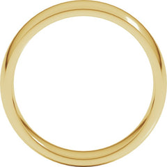 10K Yellow Gold 6 mm Lightweight Comfort-Fit Half Round Band Size 7.5