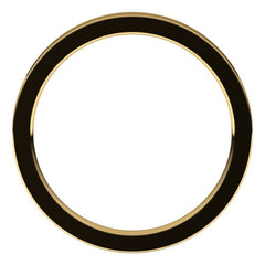 18K Yellow Gold 2 mm Comfort-Fit Flat Band Size 8