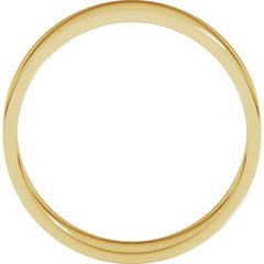 14K Yellow Gold 5.5 mm Flat Band Size 10