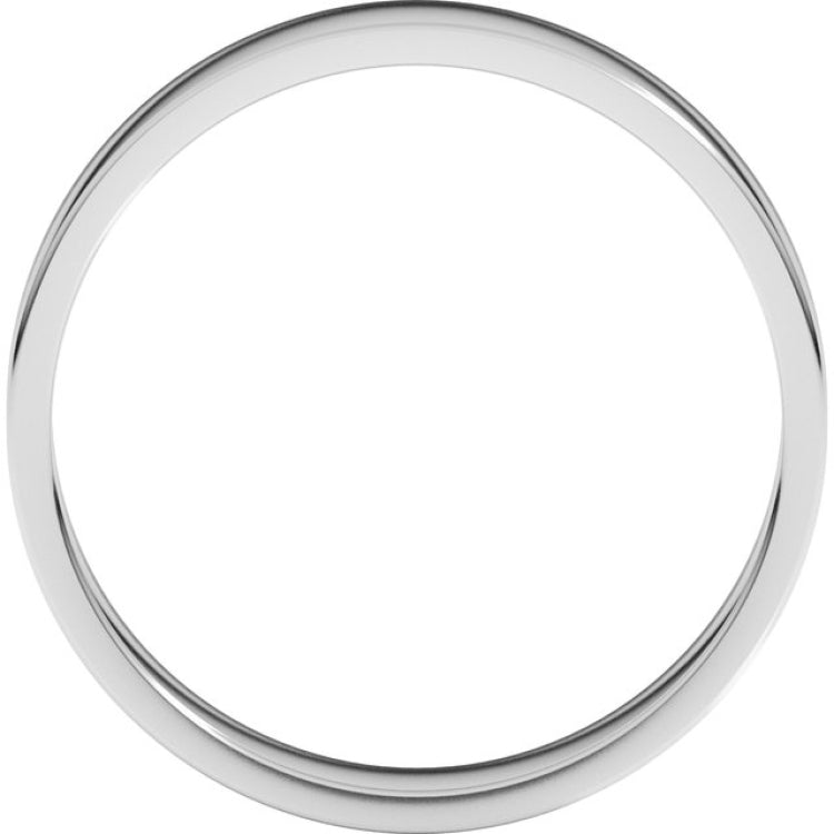 Platinum 4.5 mm Flat Band Size 7.5
