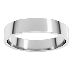 Platinum 4.5 mm Flat Band Size 7.5