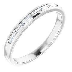 14K White Gold 3/8 CTW Lab-Grown Diamond Band