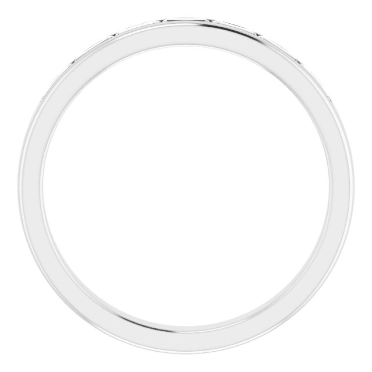 14K White Gold 3/8 CTW Lab-Grown Diamond Band