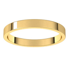 14K Yellow Gold 2.5 mm Flat Band Size 7.5