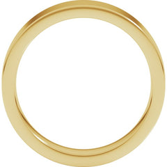 14K Yellow Gold 5 mm Comfort-Fit Flat Band Size 7