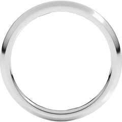 Platinum 2.5 mm Comfort-Fit Half Round Band Size 7.5