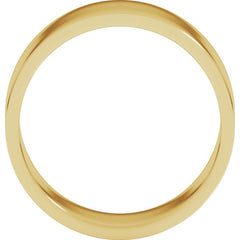 14K Yellow Gold 8 mm Flat Band Size 9
