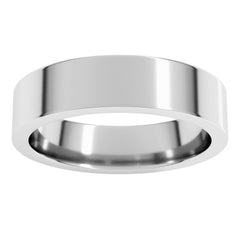 Platinum 5 mm Comfort-Fit Flat Band Size 10.5