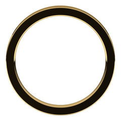 14K Yellow Gold 2.5 mm Comfort-Fit Flat Band Size 4.5