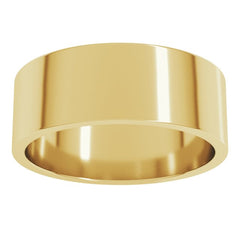 10K Yellow Gold 7 mm Flat Band Size 11