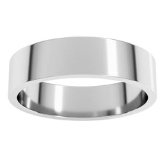 Sterling Silver 5 mm Flat Band Size 8