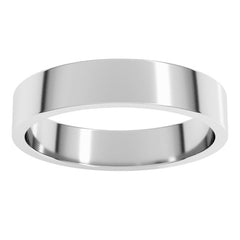 Sterling Silver 4 mm Flat Band Size 9
