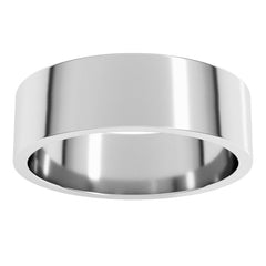Sterling Silver 6 mm Flat Band Size 11