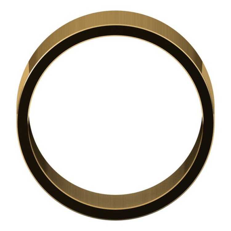 14K Yellow Gold 10 mm Flat Band Size 7