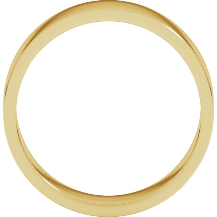 14K Yellow Gold 6 mm Flat Band Size 7