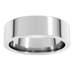 Continuum Sterling Silver 6 mm Comfort-Fit Flat Band Size 6.5