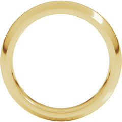 10K Yellow Gold 5 mm Comfort-Fit Half Round Band Size 8