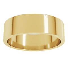 14K Yellow Gold 6 mm Flat Band Size 9