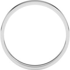 Platinum 3 mm Ultra-Lightweight Flat Band Size 7.5