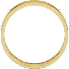 10K Yellow Gold 5 mm Ultra-Lightweight Flat Band Size 6