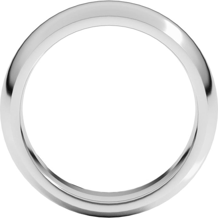 Palladium 7 mm Comfort-Fit Half Round Band Size 10