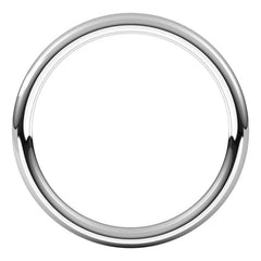 14K X1 White Gold 2 mm Comfort-Fit European-Style Band Size 6
