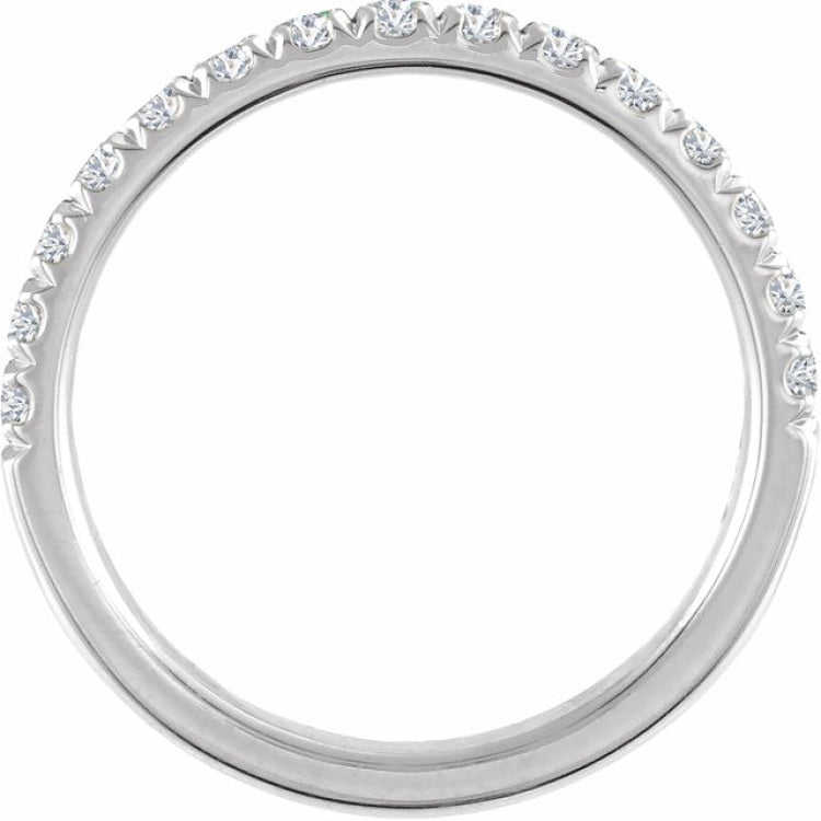 Sterling Silver 1/2 CTW Lab-Grown Diamond Stackable Ring