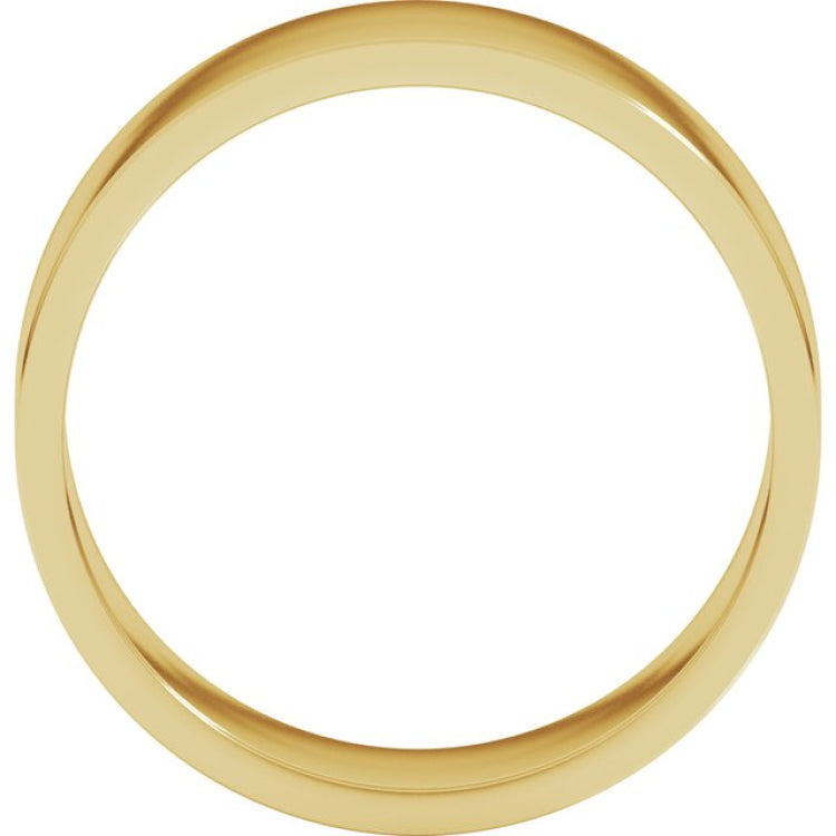 10K Yellow Gold 7 mm Flat Band Size 11.5