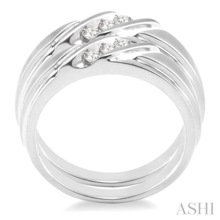 1/4 ctw Round Cut Diamond Duo Set in 14K White Gold