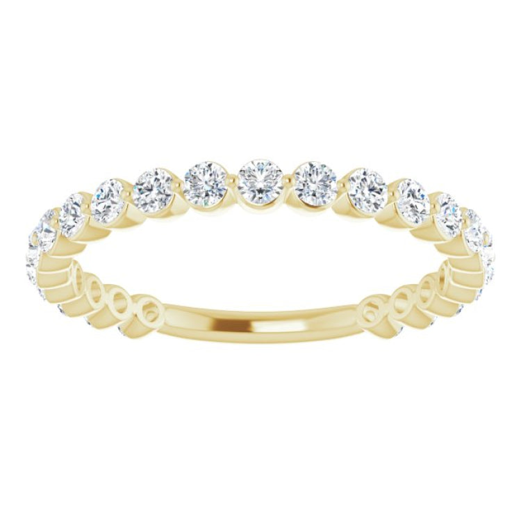 14K Yellow 3/4 CTW Natural Diamond Anniversary Band