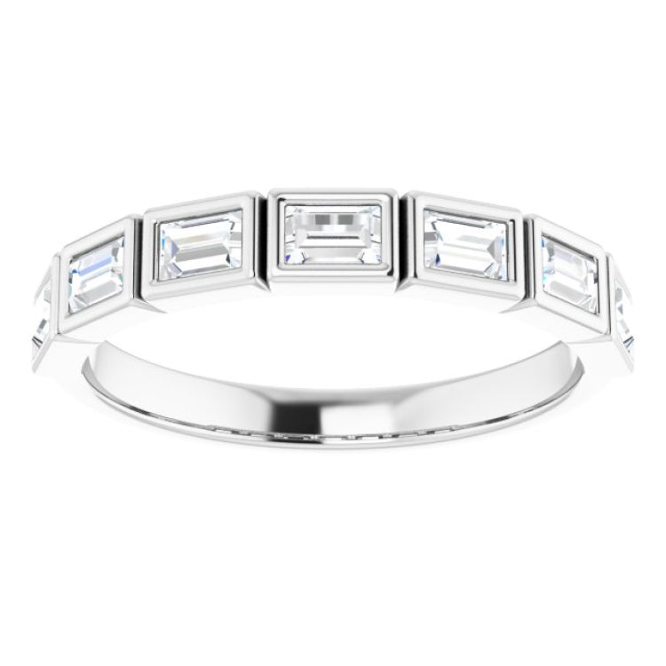 Platinum 1/2 CTW Natural Diamond Anniversary Band