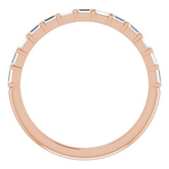 14K Rose 1/5 CTW Natural Diamond Anniversary Band