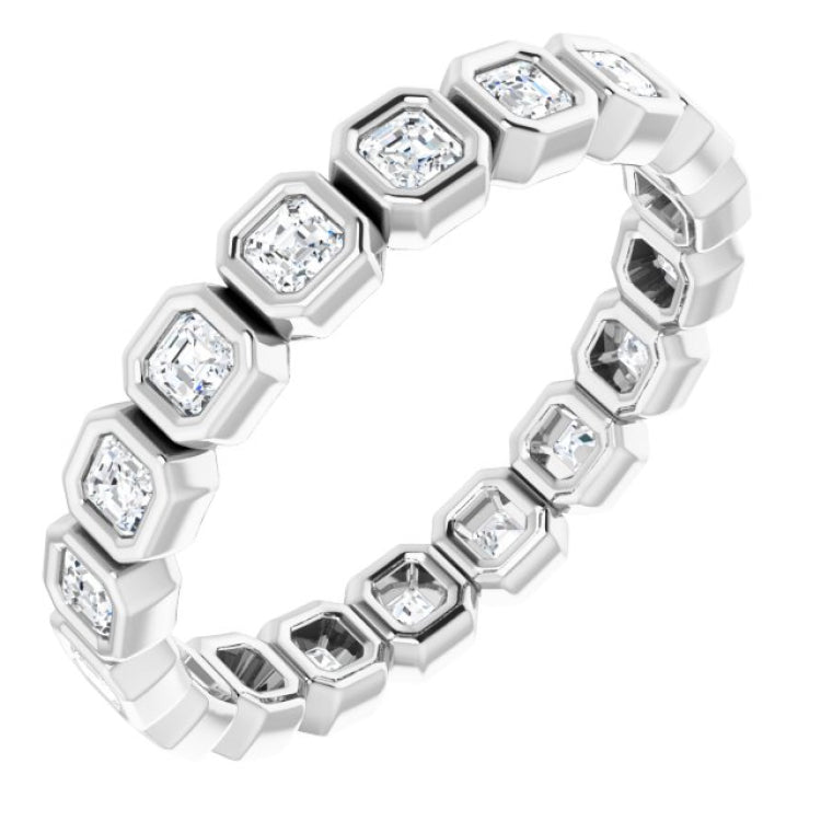 14K Rose 1 1/5 CTW Natural Diamond Eternity Band Size 7
