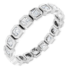 14K Rose 1 1/5 CTW Natural Diamond Eternity Band Size 7