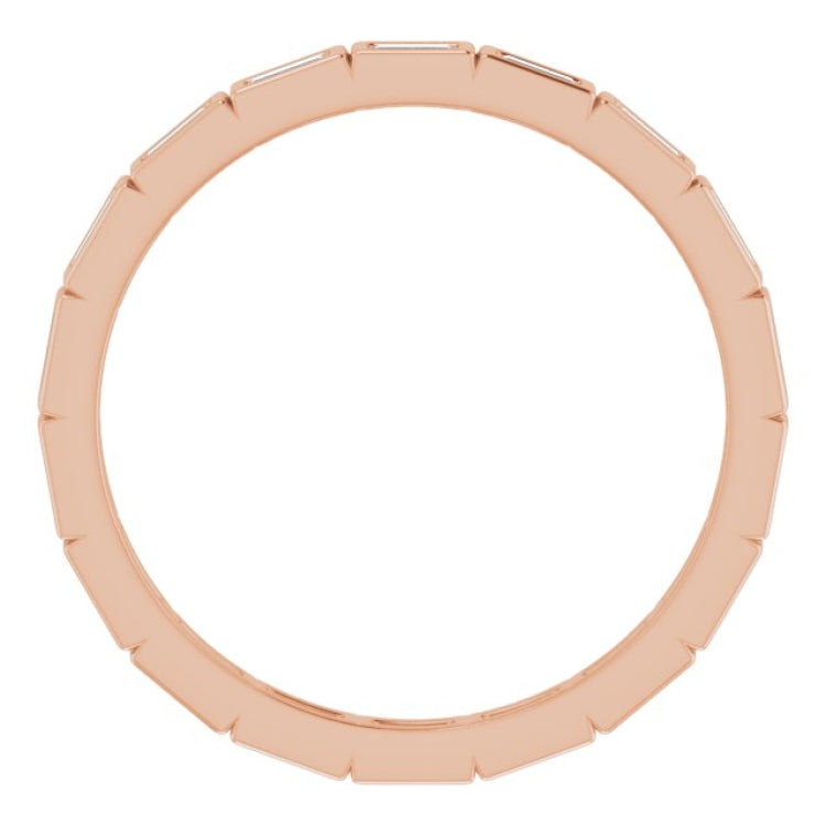 14K Rose 1/3 CTW Diamond Eternity Band