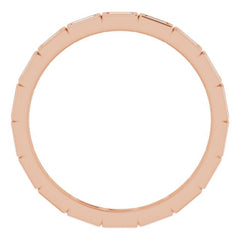 14K Rose 1/3 CTW Diamond Eternity Band