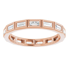 14K Rose 1/2 CTW Diamond Eternity Band