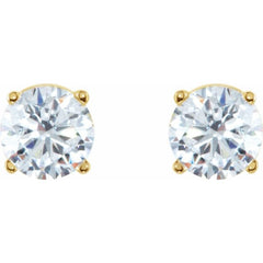 14K Yellow Gold 2 CTW Natural Diamond Earrings