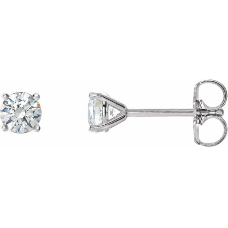 14K White Gold 1 1/2 CTW Natural Diamond Cocktail-Style Earrings