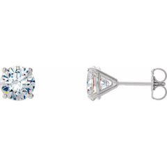 14K White Gold 2 CTW Natural Diamond Cocktail-Style Earrings