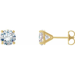 14K Yellow Gold 1/2 CTW Natural Diamond Cocktail-Style Earrings