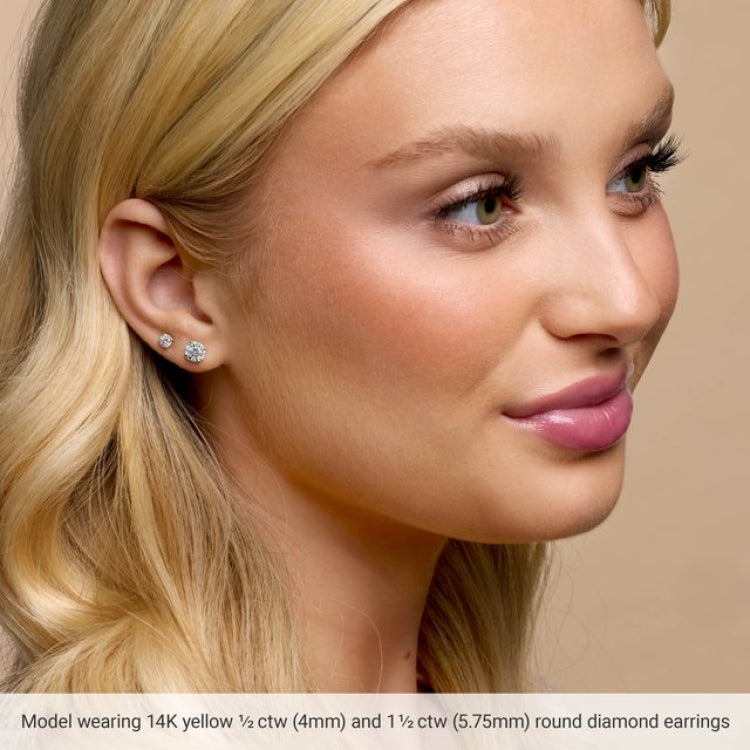 14K White Gold 3/4 CTW Natural Diamond Cocktail-Style Earrings