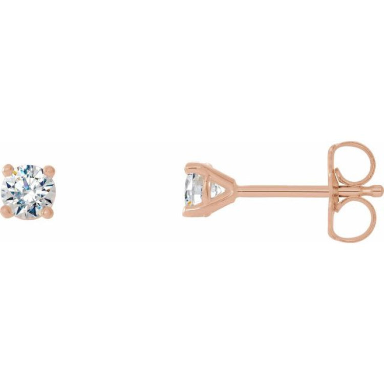 14K Rose Gold 1/4 CTW Natural Diamond Cocktail-Style Earrings