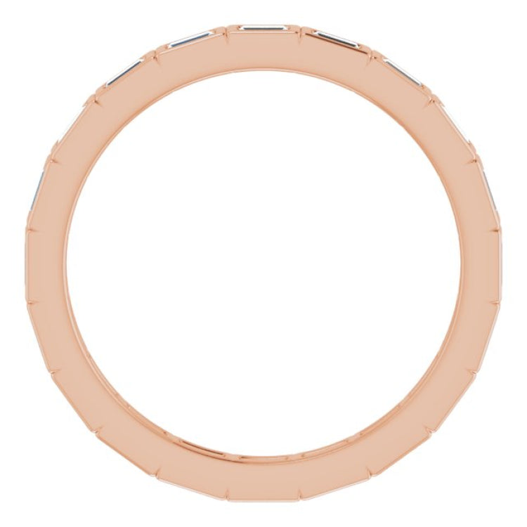 14K Rose 1/4 CTW Diamond Eternity Band