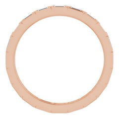 14K Rose 1/4 CTW Diamond Eternity Band