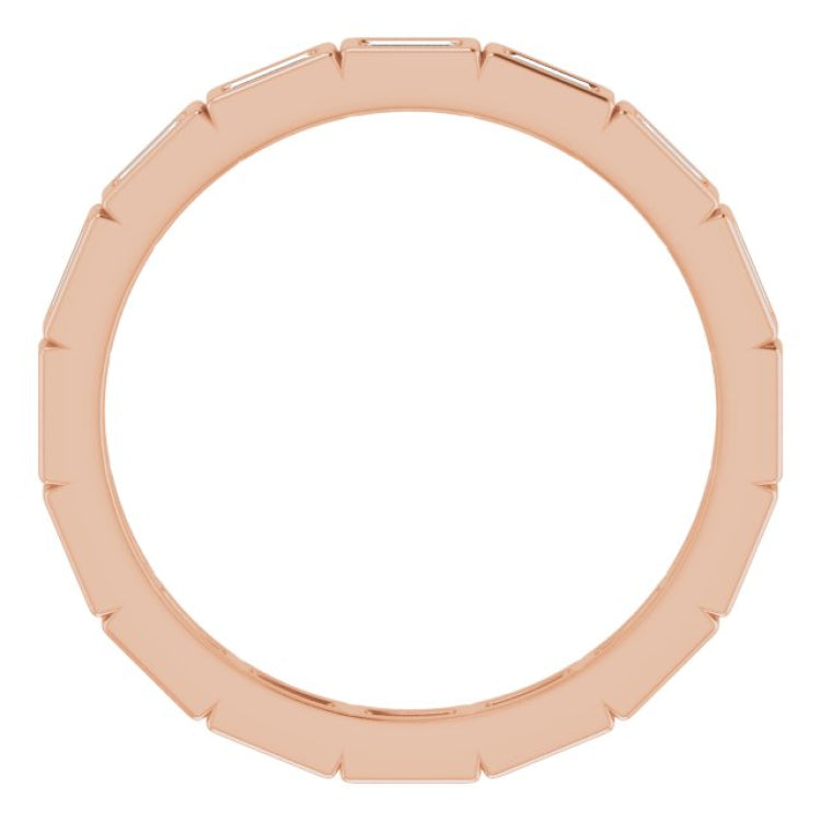 14K Rose 1/3 CTW Diamond Eternity Band