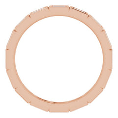 14K Rose 1/3 CTW Diamond Eternity Band