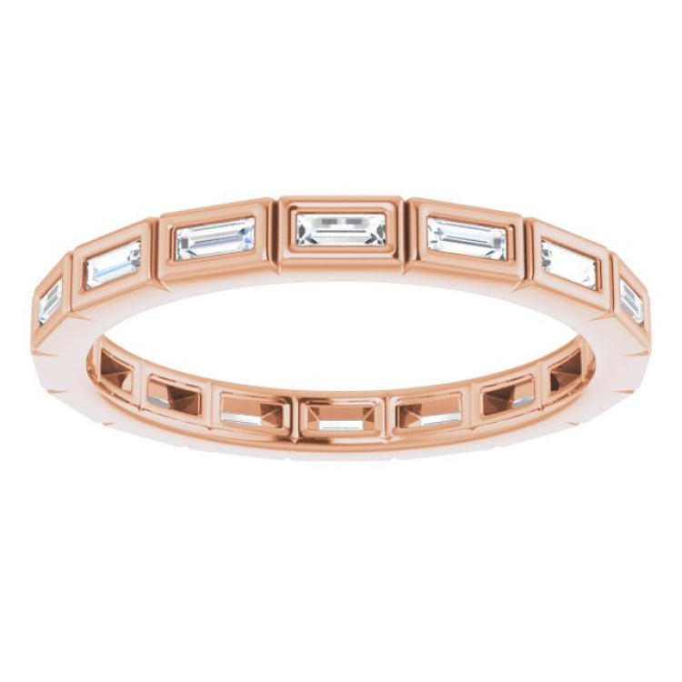 14K Rose 1/3 CTW Diamond Eternity Band